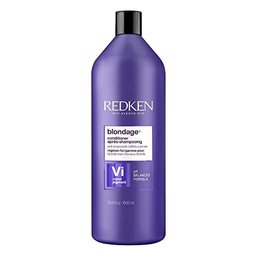 Redken Blondage Color Depositing Purple Conditioner | For Blonde Hair | Neutralizes Brass & Moisturizes Hair | With Pure Violet Pigments | 33.8 Fl Oz