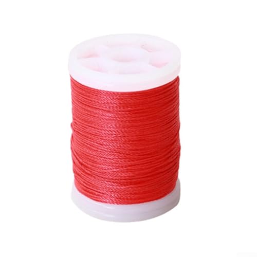 Hilo para servir cuerda de arco de 120 m, material fuerte 400D para culatines y bigotes (rojo)