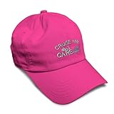 Soft Baseball Cap Cruise Hair Don't Care Love Ship Twill Cotton Haircut Dad Hats for Men and Women Hot Pink Design Only