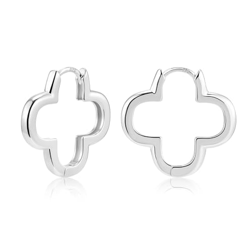 ALEXCRAFT Boucles d'oreilles créoles petites en argent 925 - Hypoallergéniques - Épaisses et...