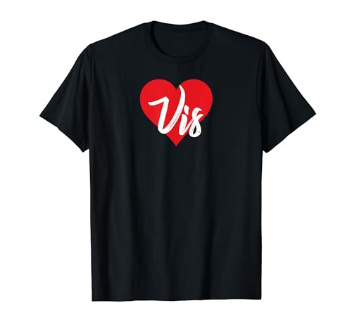 I Love Vis Croatia Croatian Location Souvenir T-Shirt