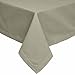Price comparison product image HOMESCAPES Grey Table Cloth, Plain Cotton Tablecloth, Large Rectangular, Handcrafted & Durable Dining Table Cover with Hem Stitch, Hypoallergenic, Washable, 137 x 228cm