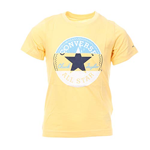 Image of Converse Boy's Regular Fit Colorblock Chuck Patch Logo T-Shirt