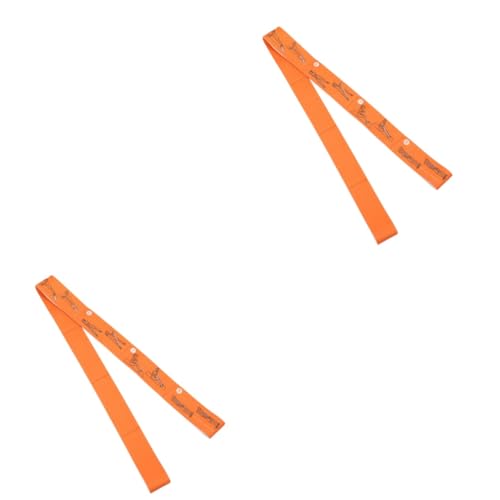 Garneck 1PC Portable Yoga Stretch Strap for Women Multi Functional Elastic Band for Enhanced Flexibility and Muscle Lightweight and Durable Resistance Belt Yellow