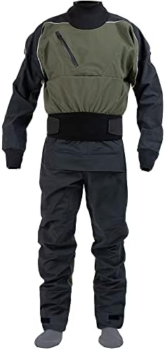 Drysuit 3-Layer Waterproof and Breathable Fabric Mens Paddle Board Performance Kayak Drysuit