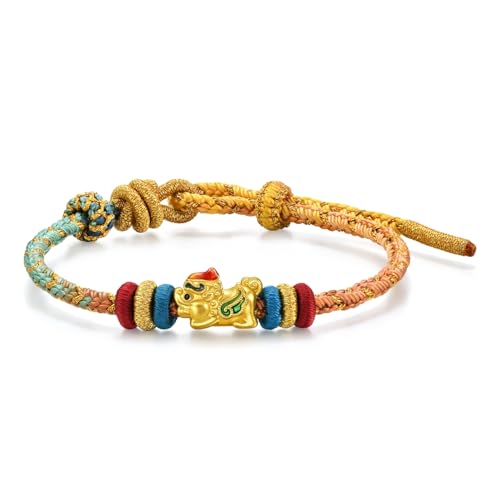 Exploring the Beauty of Chinese Jewelry: Gems, Metals, and Symbols 8 CHOW SANG SANG 999 24K Solid Gold Cultural Blessing Auspicious Pixiu Charm Embroidered Bracelet for...