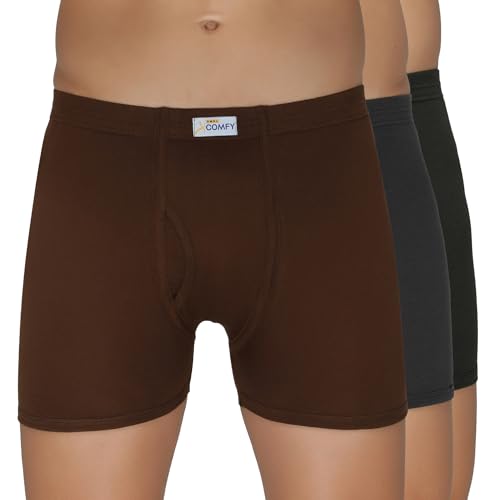 Image of Amul Comfy Men's Trunk Underwear | Soft Outer Elastic | Soft Waistband | Breathable Comfortable Innerwear | Pack of 10 | Color May Vary