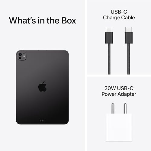 Image of Apple iPad Pro [11″] (M5): Ultra Retina XDR Display, [512GB], 12MP Front Camera / 12MP Back Camera, Wi-Fi 7 with Apple N1 + 5G Cellular, Face ID, All-Day Battery Life - Space Black