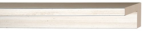 CountryArtHouse Canvas Floater Frame Moulding (Wood) 18ft bundle - Contemporary Silver Finish - 1.75