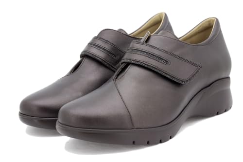 Zapato de piel negro de mujer PieSanto con tira ajustable 2