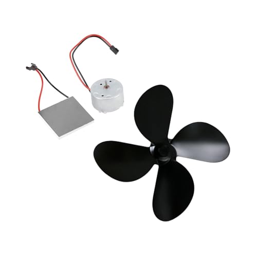 Motor de ventilador para lareira, conjunto de motor de ventilador, folha resistente de geração de en