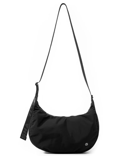 Titosha Medium Nylon Crescent Crossbody Bag for Women with Extended Adjustable Shoulder strap3