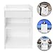 Eco Board Presentation Stand, 24x18x38in Durable Large Countertop with Drawer, Storage, Raised Baffle for Classroom & Conference Room (White)