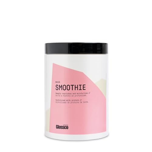 GLOSSCO PROFESSIONAL - Mascarilla Hidratante Cabello Smoothie Mask, 1000 ml, Hidrolizado de Proteína de Leche, Hidratación Profunda Cabello, Nutre y Combate la Sequedad, Previene Puntas Abiertas