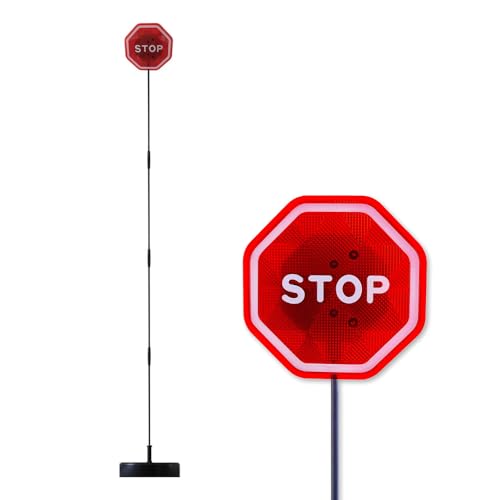 Rusopobe Segnale di Stop LED con sensore di parcheggio per Garage, Sistema di Assistente Luce di parcheggio per Garage Dispositivo avviso anticollisione per Segnale di Stop parcheggio LED
