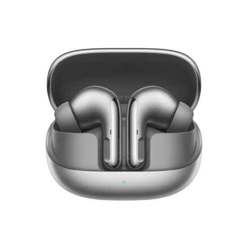 Xiaomi Buds 5 Pro Bluetooth - Controlador Triple HiFi de 11 mm, cancelación Activa de Ruido ANC de 55 dB y ENC de 15 m/s, Sonido Qualcomm sin pérdidas y Harman AudioEFX, Gris Titanio