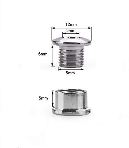 Daiky 5 Pcs Single Chainring Bolts Chainwheel Bolts Mtb Cnc Bicycle Crankset Chain Ring Bolts #TOP4