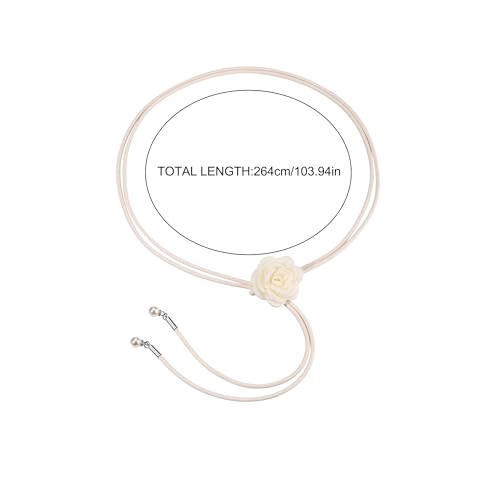 CHIC DIARY Women Skinny Rope Belt PU Leather Thin Waist Belt Boho Fashion Waist Band for Dresses Shirts2