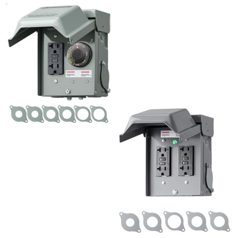 DEWENWILS Outdoor Electrical Outlet Box with DEWENWILS Outdoor Outlet Box with Countdown Function & 4/8 Hrs Cycle