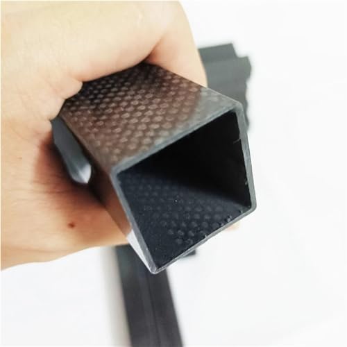 High Strength 3K Full Carbon Fiber Square Tube OD 10mm 15mm 20mm 22mm 25mm 30mm Plain Glossy Surface 250mm 300mm 500mm 600mm 3K Carbon Fiber Square(1PC 20X20X18MM 600MM)