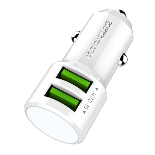 Carregador Veicular Turbo Entrada 2 USB 3.4A Com Cabo Para iPhone 11 12 13 14 Mini Plus Pro Max