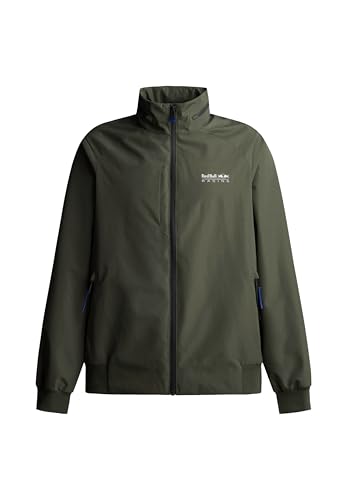 Image of Red Bull Racing X Pepe Jeans Men's RBR LOGO DRIVER WINDBREAKER POLY PLAIN Jacket, Green (REGENT GREEN), M