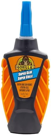 Gorilla Micro Precise Super Glue, Fast-Setting, Clear, Anti-Clog Cap - 1