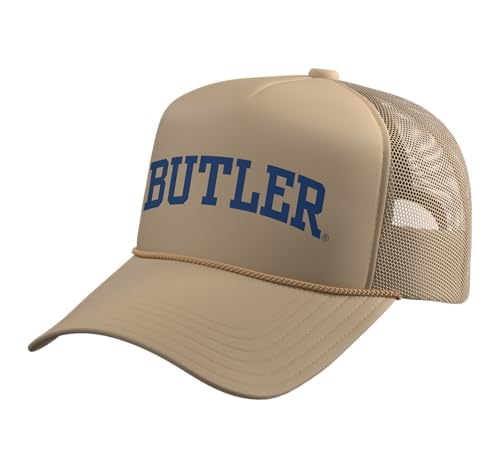 Butler Bulldogs | Official NCAA University | BUTOC01 Trucker Hat with Adjustable Mesh Back, Khaki