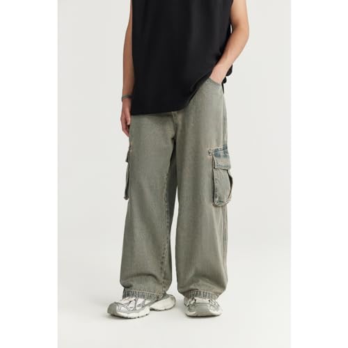 Y2k Baggy Jeans Men Vintage Hip Hop Style Skater Jeans Denim Loose Fit Pants Cargo Jeans3