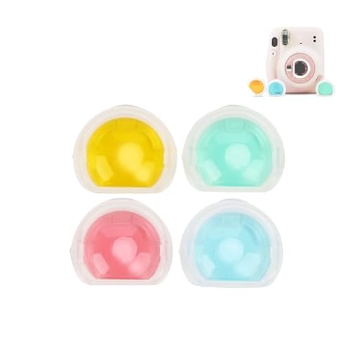 Mini Juego de Filtros de Lentes de Color de Primer Plano, Filtro de Color para Fujifilm Instax Mini 11, 4 Filtros de Lente Amarillo Rojo Azul Verde para Cámara Instantánea, Accesorios de Cámara | Ya disponible en tu tienda friki favorita! En mundofriki.es!