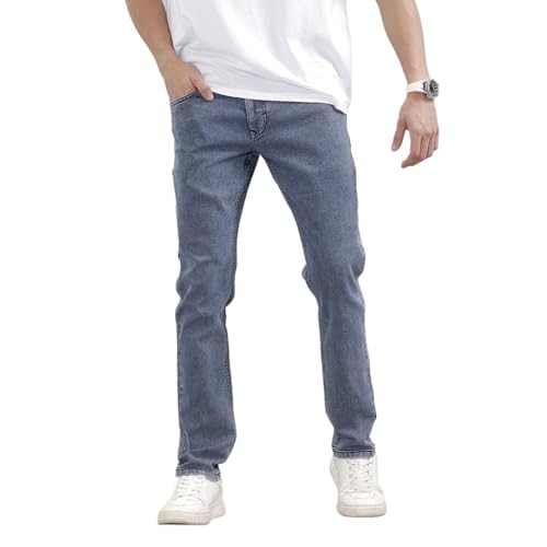 Image of WROGN Men's Cotton Stretch Jeans | Solid | Slim Fit | Mid Rise