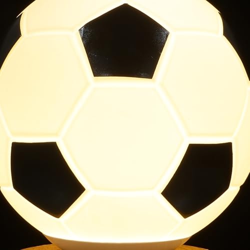 Lámpara de mesa infantil con diseño de balón de fútbol miniatura 3