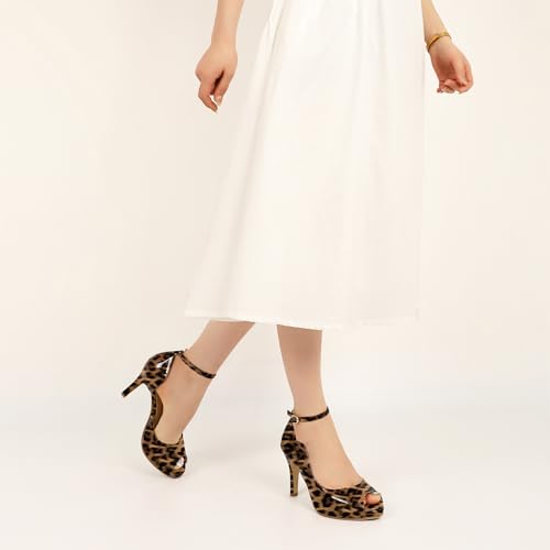 Image of AUMOTED High Heels Pumps Platforms Shoes for Party Daily 3.4 inch Dressy Pumps