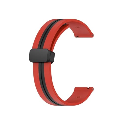 �V���J�Q���܂肽���݃o�b�N���o���h�ɓK������Garmin Forerunner 255 55 245 645/Vivoactive 4/Venu 2 Plus(Red Black,22mm)