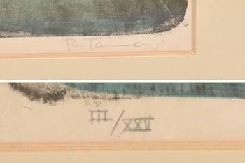 ルフィーノ・タマヨ、二人座像、希少画集画、新品高級額装付 ルフィーノ・タマヨ、二人座像、希少画集画、新品高級額装付
