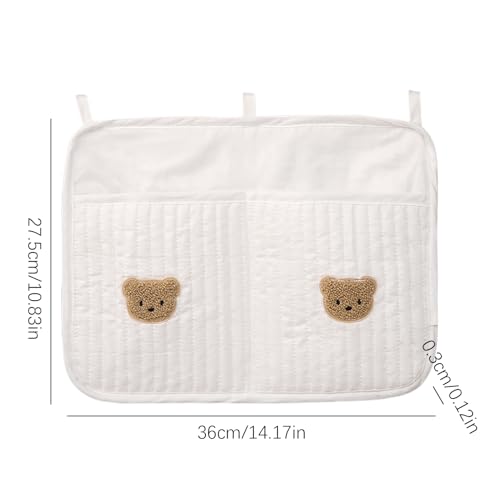 Miniatura 5 de Crib Organizer Multifunctional Cradle Bag For Easy Access To Baby, Bedside Nursery Organizer With Durable Design, Bassinet Storage Attachment For Cribs, Toys, And Diapers