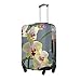 QSMBNET Travel Luggage Cover Colorful Orchids Flower Spandex Suitcase Protector Washable Baggage Covers Fashion Elastic Scratch-Resistant Luggage Cover Protector Fits 18-32 Inch Luggage