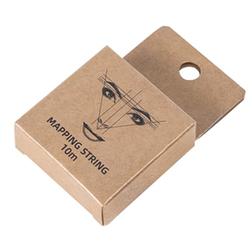 de mapeo de cejas - Cuerda de marcador de cejas profesional marrón, herramienta de regla de mapeo preentintada, línea de dibujo auxiliar | Cadena de de posicionamiento de para