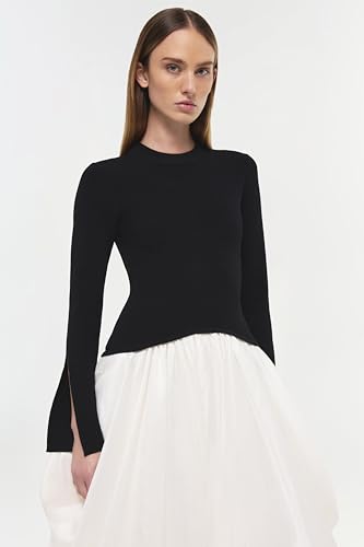 Kenlie Taffeta Knit Midi Dress — view 3