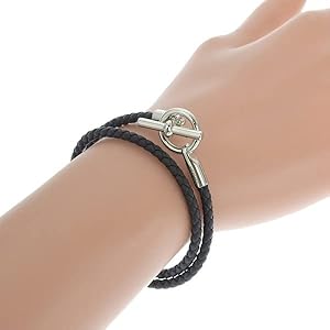 Amazon.co.jp: [エルメス] ブレスレット レディース ブラック シルバー