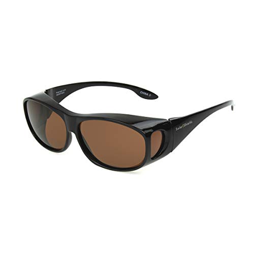Solar Shield Eldorado Polarized Rectangular Sunglasses ,Tortoise,54 mm