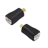 okcsc 0.78 2 Pin Female to MMCX Male Earphone Side Work for 0.78mm 2 Pin Cable Connected with Shure 846 535 215 315 425 to DITA Project 71 to FiiO FH1F9 F9PRO Earphone Black