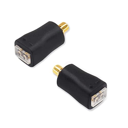 okcsc 0.78 2 Pin Female to MMCX Male Earphone Side Work for 0.78mm 2 Pin Cable Connected with Shure 846 535 215 315 425 to DITA Project 71 to FiiO FH1F9 F9PRO Earphone Black