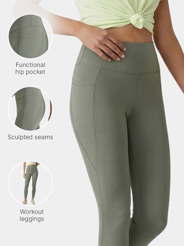 Image of Enamor High Rise 7 /8th Length Adjustable Drawstring Workout Leggings for Women - Hugged Fit, Quick Dry, Antimicrobial - A605