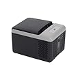 Alpicool C9PT Portable Car Freezer Cooler, 12 Volt Car Refrigerator, 10 Quart Fast Cooling, with 12/24V DC and 100-240V AC for Outdoor, Camping, RV, Truck (Black&Grey)