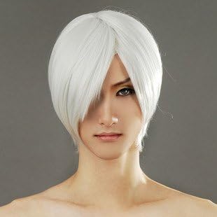 Silver White Wig, Devil May Cry Dante Halloween Cosplay Costume