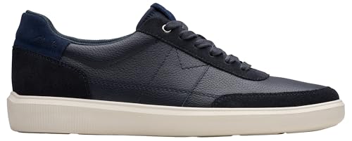 Clarks Brodin Lo, Zapatillas Hombre, Azul Marino (Navy Leather), 43 EU