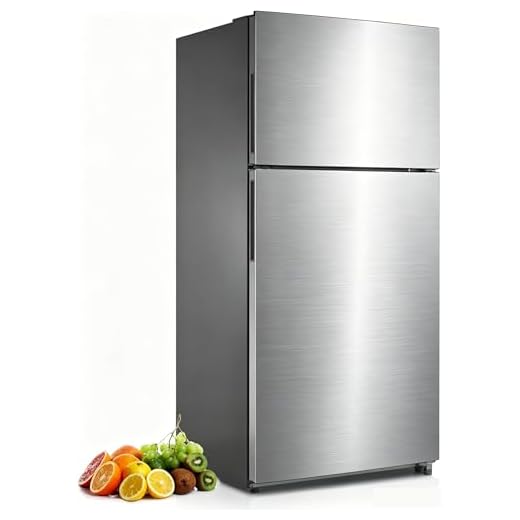 Techomey 30" Freestanding Top Freezer Refrigerator, 18.0 Cu. Ft. Frost Free Refrigerator, Garage Ready, Standard Depth, Stainless Steel
