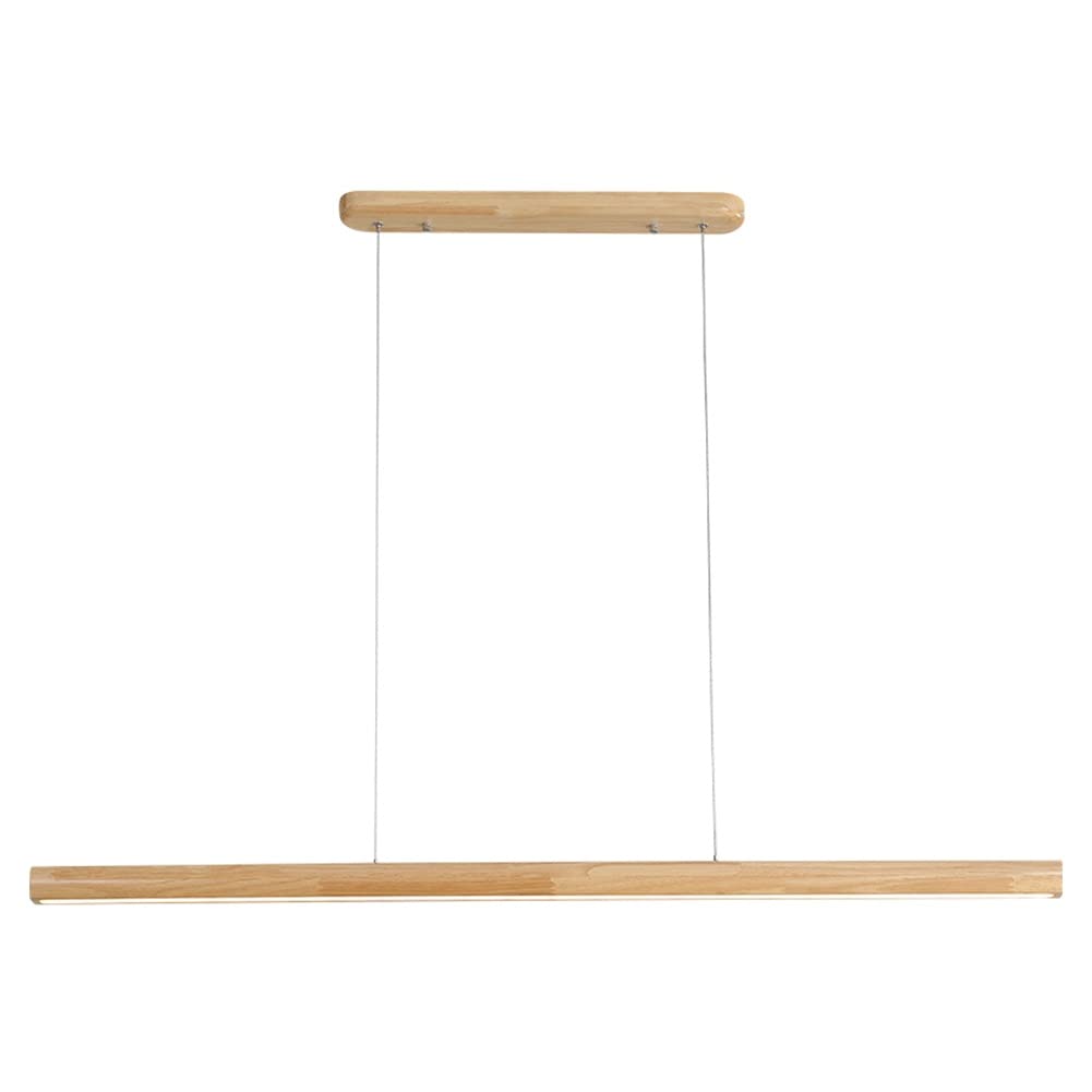 Lustre moderne en bois suspension de plafond pour îlot cuisine