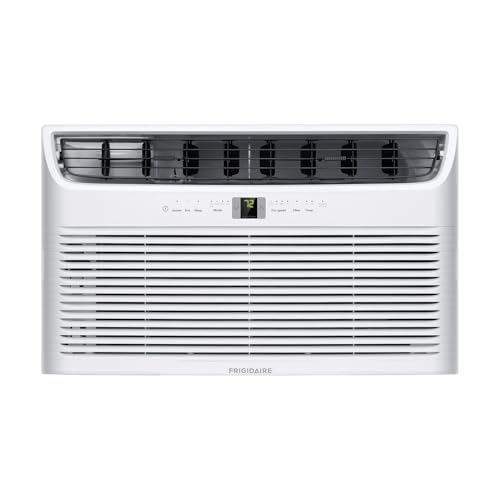 Frigidaire 230V 12000 BTU Wall Air Conditioner with Dehumidifier, Fan & Remote Control, Quiet Energy Efficient Wall Mounted AC Unit for Home Cooling, Cools Rooms Up To 550 Sq Ft